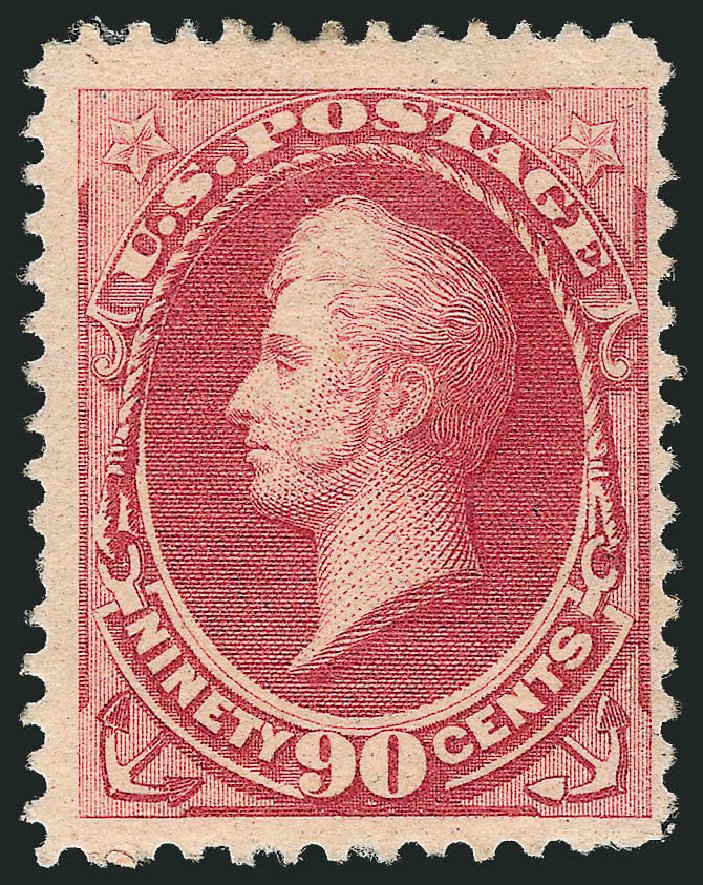 Value of US Stamp Scott Cat. #191 - 90c 1879 Perry. Robert Siegel Auction Galleries, Mar 2012, Sale 1021, Lot 421