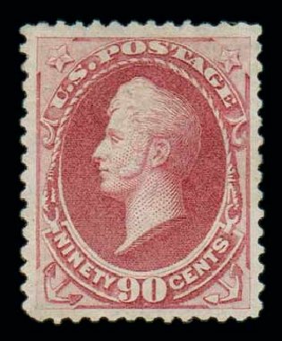 US Stamp Value Scott Cat. 191: 90c 1879 Perry. Matthew Bennett International, Oct 2007, Sale 320, Lot 482