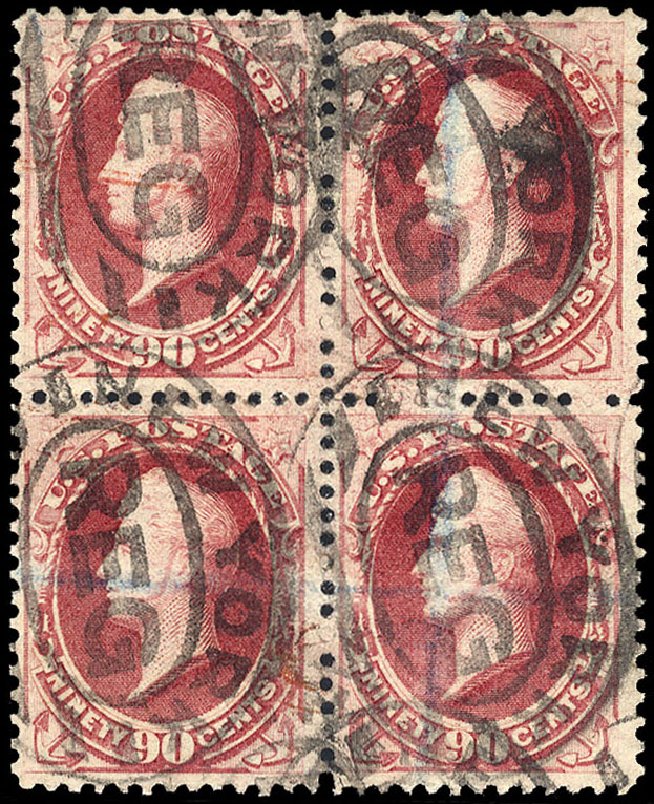 US Stamp Value Scott # 191: 90c 1879 Perry. Cherrystone Auctions, Sep 2010, Sale 201009, Lot 72