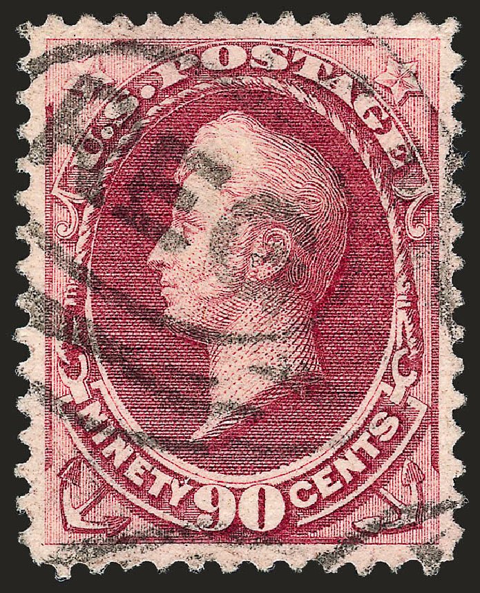 US Stamps Prices Scott #191 - 90c 1879 Perry. Robert Siegel Auction Galleries, Sep 2008, Sale 962, Lot 2462