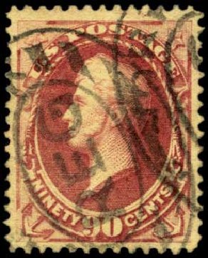 Value of US Stamp Scott #191 - 90c 1879 Perry. Harmer-Schau Auction Galleries, Feb 2012, Sale 92, Lot 973