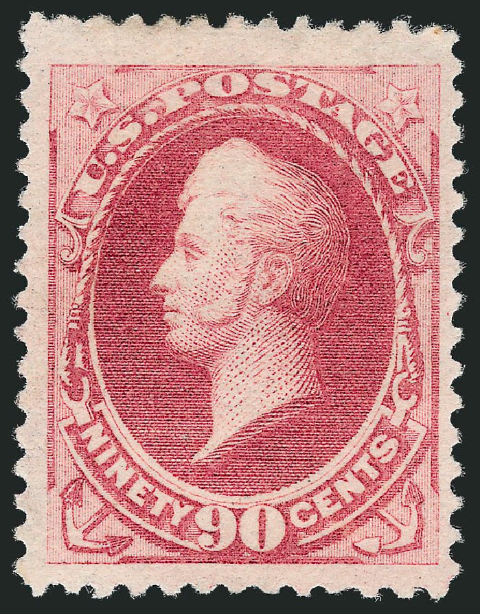 Values of US Stamps Scott Catalogue #191 - 90c 1879 Perry. Robert Siegel Auction Galleries, Mar 2011, Sale 1007, Lot 2363
