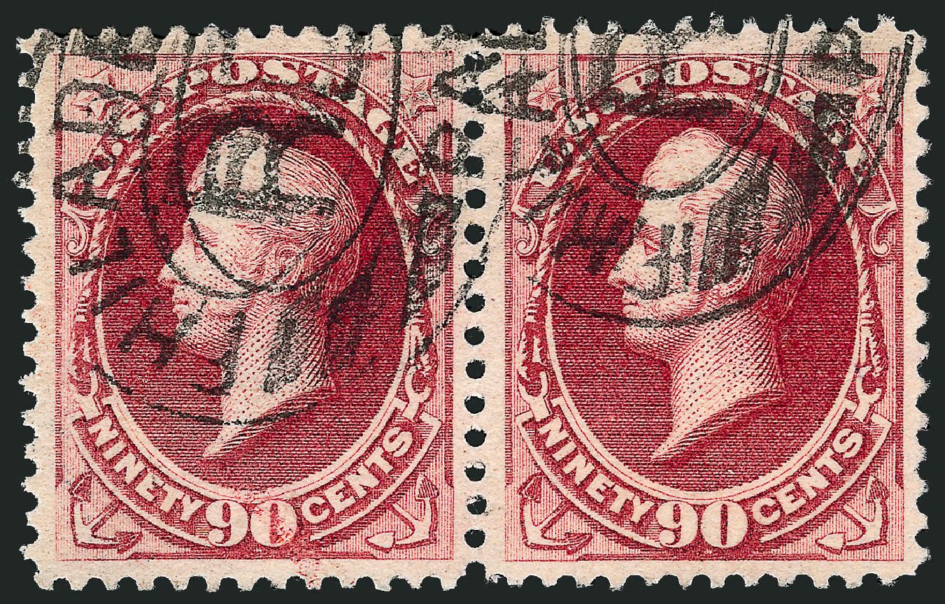 Values of US Stamps Scott Cat. #191 - 90c 1879 Perry. Robert Siegel Auction Galleries, Oct 2008, Sale 963, Lot 813