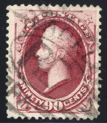 US Stamps Value Scott Catalog #191: 1879 90c Perry. Cherrystone Auctions, Mar 2008, Sale 200803, Lot 196