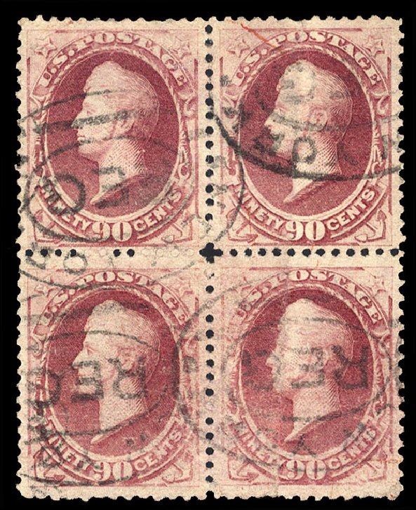 Prices of US Stamp Scott Catalog # 191 - 1879 90c Perry. Cherrystone Auctions, Oct 2012, Sale 201210, Lot 106