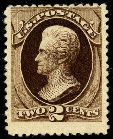US Stamp Values Scott Cat. #193 - 1880 2c Jackson Special Printing. Matthew Bennett International, May 2008, Sale 327, Lot 196