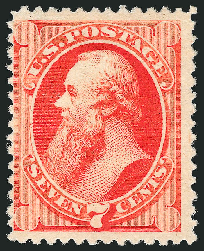 Values of US Stamps Scott 196: 1880 7c Stanton Special Printing. Robert Siegel Auction Galleries, Oct 2008, Sale 963, Lot 820