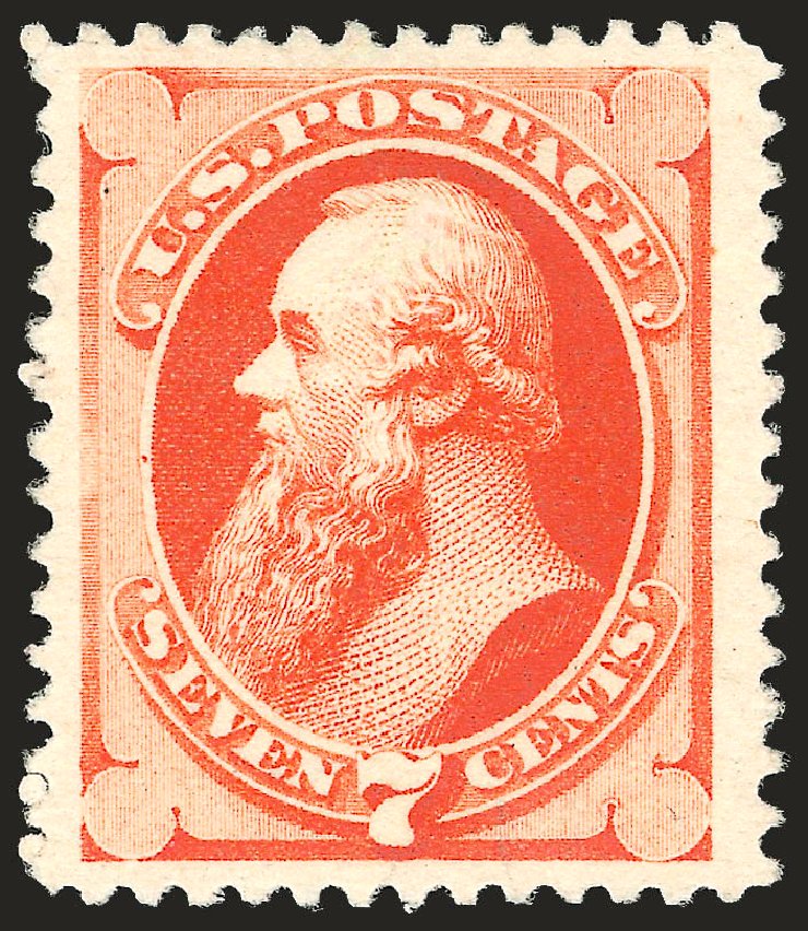 US Stamps Price Scott Catalogue #196: 7c 1880 Stanton Special Printing. Robert Siegel Auction Galleries, Apr 2009, Sale 972, Lot 3195