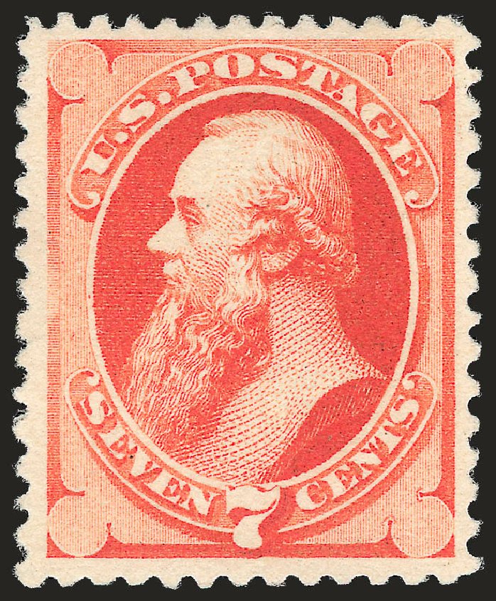 Cost of US Stamp Scott Catalogue #196 - 7c 1880 Stanton Special Printing. Robert Siegel Auction Galleries, Jun 2009, Sale 973, Lot 143