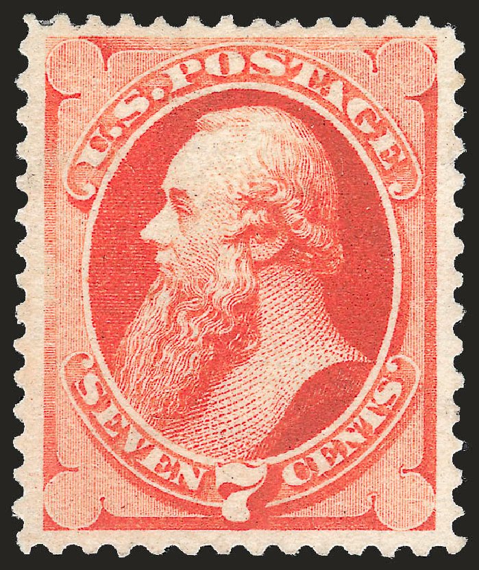Price of US Stamps Scott Cat. #196: 1880 7c Stanton Special Printing. Robert Siegel Auction Galleries, Apr 2010, Sale 984, Lot 503