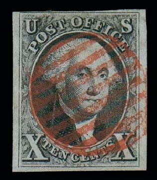 US Stamp Price Scott Cat. #2: 10c 1847 Franklin. Matthew Bennett International, Jun 2007, Sale 319, Lot 1037