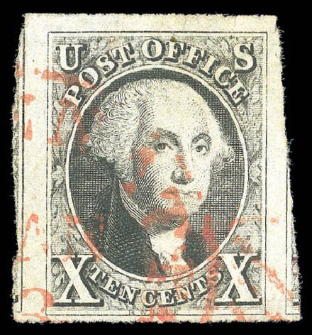 US Stamp Value Scott Catalog # 2: 10c 1847 Franklin. Matthew Bennett International, Sep 2010, Sale 331, Lot 307