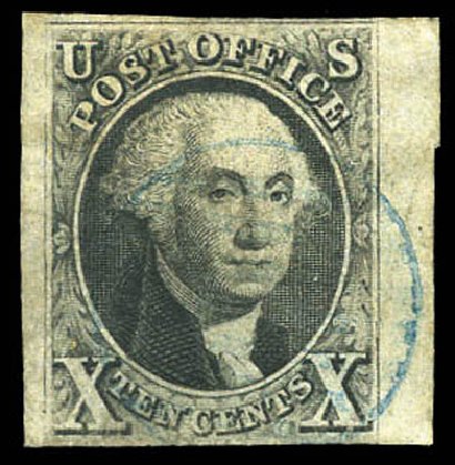 US Stamp Price Scott Cat. 2 - 1847 10c Franklin. Matthew Bennett International, Mar 2011, Sale 337, Lot 2437
