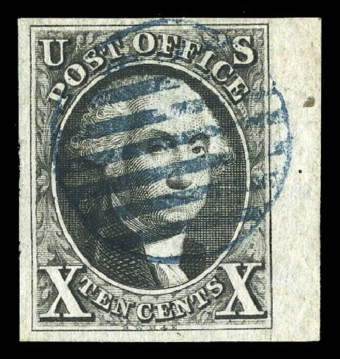 US Stamp Price Scott Cat. # 2 - 1847 10c Franklin. Matthew Bennett International, Sep 2012, Sale 345, Lot 7