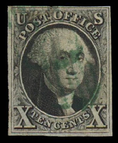 US Stamps Values Scott Catalogue # 2: 1847 10c Franklin. Daniel Kelleher Auctions, Oct 2011, Sale 626, Lot 7