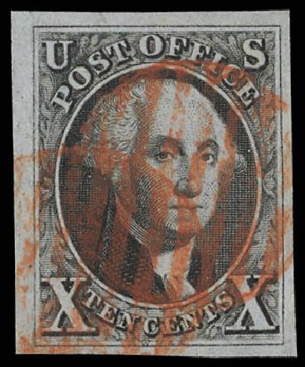 Price of US Stamps Scott 2: 10c 1847 Franklin. Daniel Kelleher Auctions, Feb 2013, Sale 634, Lot 567