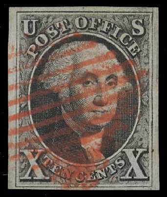 US Stamps Values Scott Catalogue #2 - 10c 1847 Franklin. Daniel Kelleher Auctions, Feb 2013, Sale 634, Lot 657