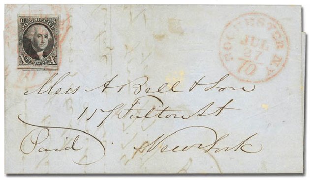 Costs of US Stamps Scott Catalog # 2 - 10c 1847 Franklin. Daniel Kelleher Auctions, Feb 2013, Sale 634, Lot 817