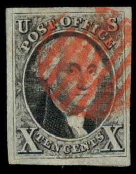 Costs of US Stamp Scott Cat. #2 - 10c 1847 Franklin. Daniel Kelleher Auctions, May 2014, Sale 652, Lot 47