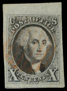 Prices of US Stamps Scott Catalogue #2: 1847 10c Franklin. Daniel Kelleher Auctions, Sep 2014, Sale 655, Lot 137