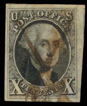 US Stamps Price Scott Cat. #2 - 1847 10c Franklin. Daniel Kelleher Auctions, Aug 2015, Sale 672, Lot 2097