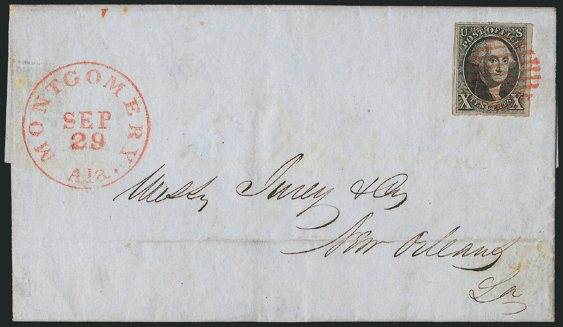 US Stamp Value Scott Cat. # 2 - 10c 1847 Franklin. Robert Siegel Auction Galleries, Dec 2010, Sale 1002, Lot 3677