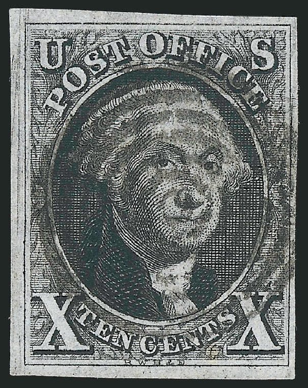Costs of US Stamps Scott Catalogue # 2: 1847 10c Franklin. Robert Siegel Auction Galleries, Apr 2012, Sale 1023, Lot 2167