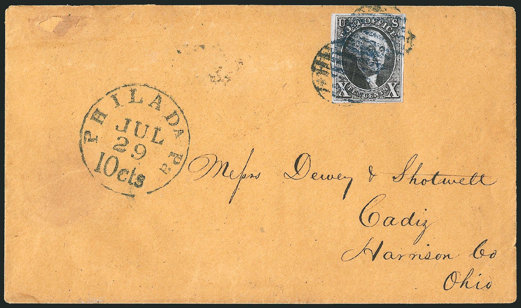 US Stamp Value Scott Cat. # 2 - 10c 1847 Franklin. Robert Siegel Auction Galleries, Apr 2012, Sale 1023, Lot 2207