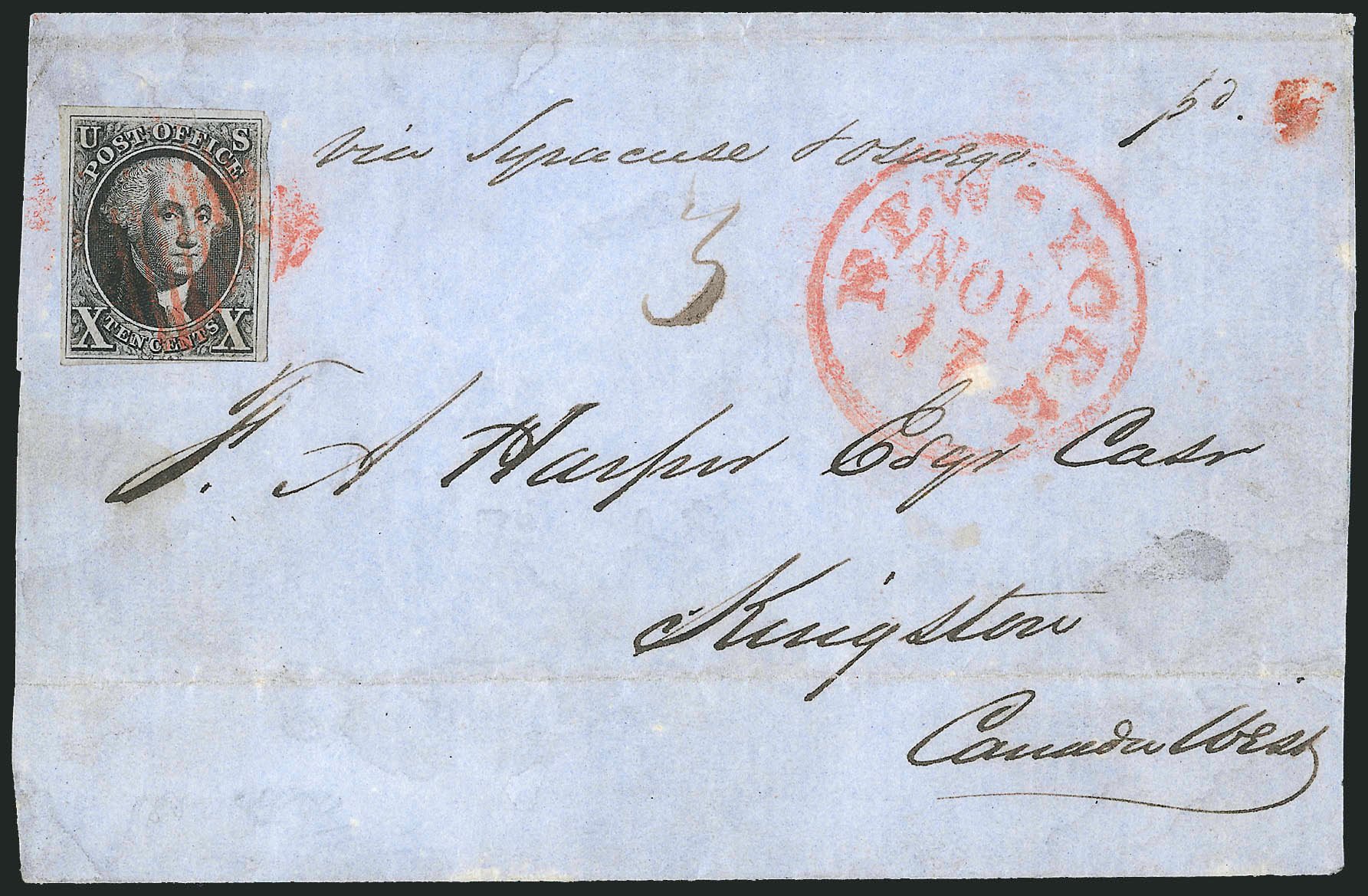 US Stamp Prices Scott Catalog # 2: 1847 10c Franklin. Robert Siegel Auction Galleries, Apr 2012, Sale 1023, Lot 2467