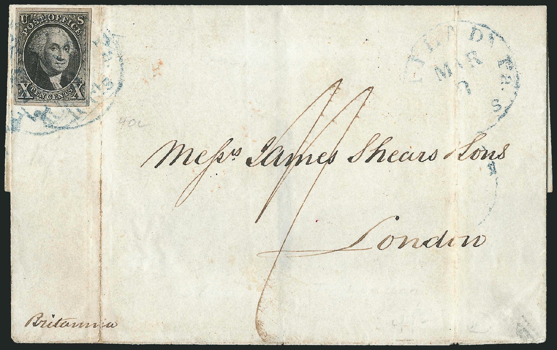 US Stamps Value Scott 2: 10c 1847 Franklin. Robert Siegel Auction Galleries, Apr 2012, Sale 1023, Lot 2487