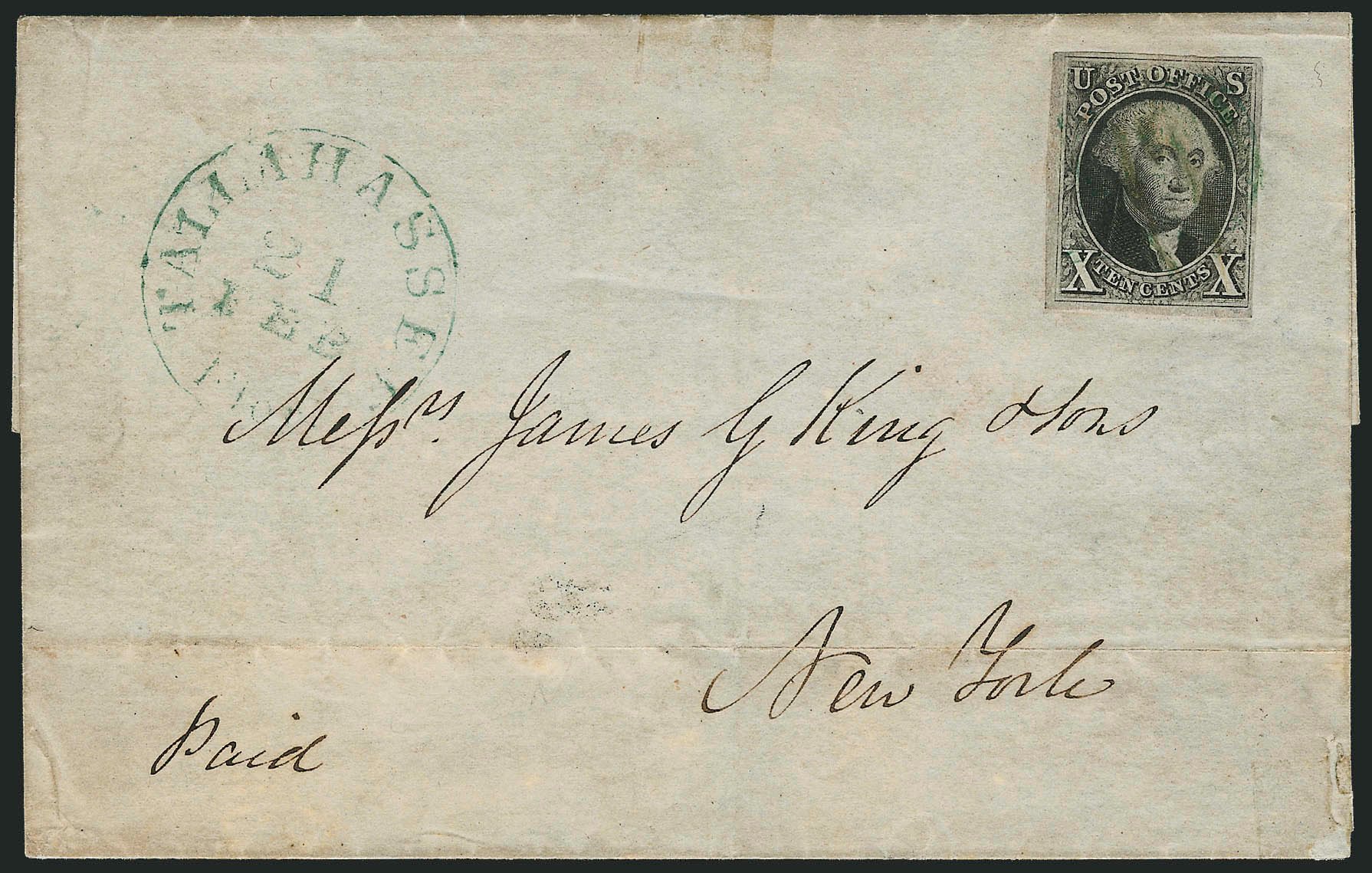 Value of US Stamp Scott Cat. # 2: 10c 1847 Franklin. Robert Siegel Auction Galleries, Jun 2012, Sale 1025, Lot 67