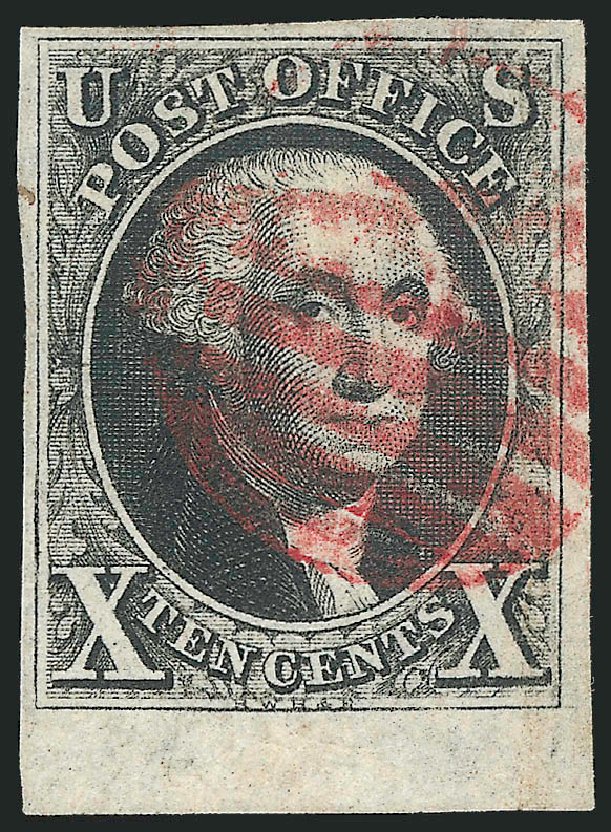 US Stamp Value Scott 2: 10c 1847 Franklin. Robert Siegel Auction Galleries, Apr 2014, Sale 1068, Lot 17