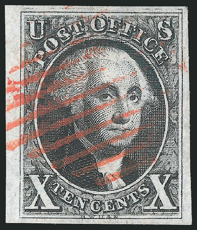 US Stamp Values Scott #2 - 1847 10c Franklin. Robert Siegel Auction Galleries, Sep 2014, Sale 1078, Lot 67