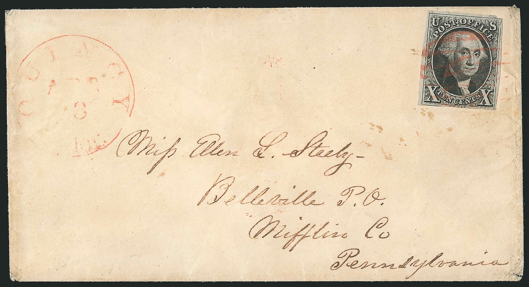 US Stamps Prices Scott Catalog # 2: 10c 1847 Franklin. Robert Siegel Auction Galleries, Nov 2014, Sale 1084, Lot 3017