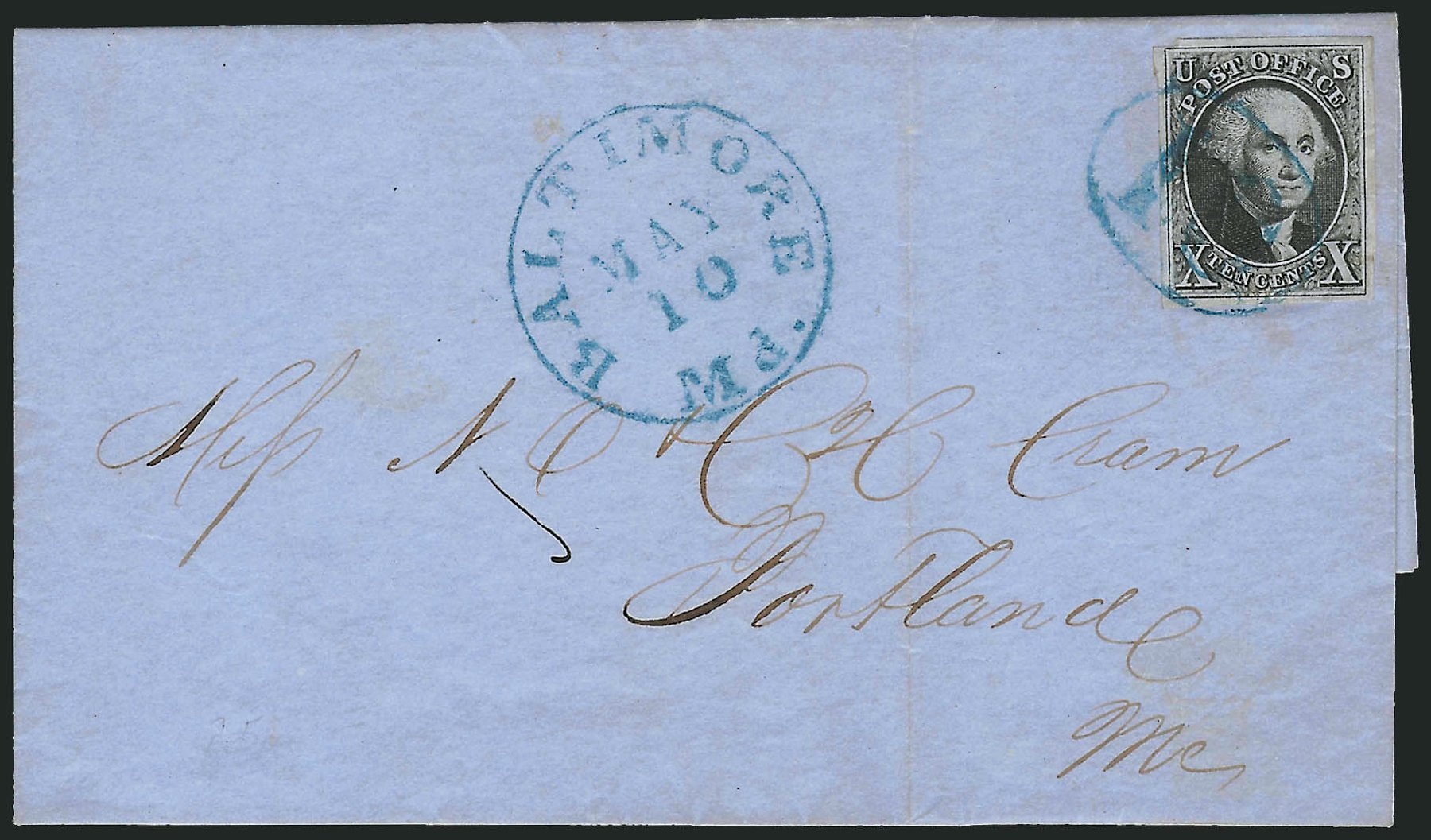 US Stamp Price Scott Catalog #2: 1847 10c Franklin. Robert Siegel Auction Galleries, Oct 2008, Sale 963, Lot 67