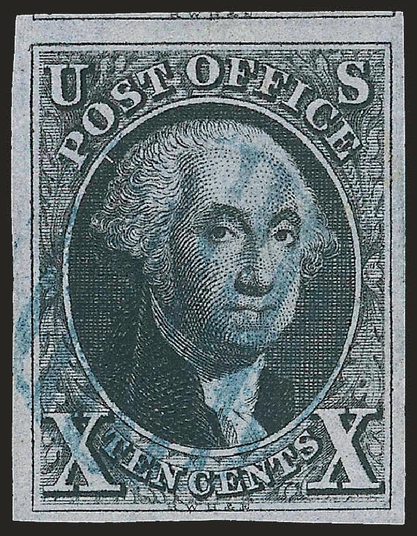 US Stamp Value Scott #2: 1847 10c Franklin. Robert Siegel Auction Galleries, Jun 2009, Sale 975, Lot 1087