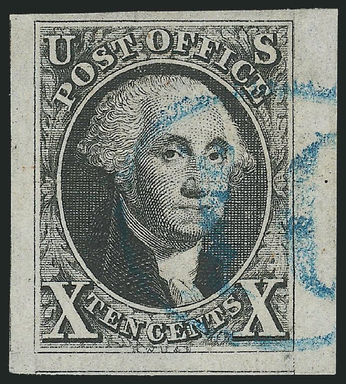 US Stamp Prices Scott Catalog 2: 1847 10c Franklin. Robert Siegel Auction Galleries, Oct 2010, Sale 997, Lot 5087