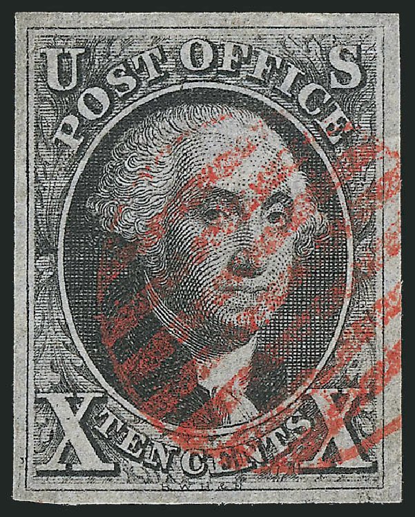 US Stamp Price Scott # 2: 1847 10c Franklin. Robert Siegel Auction Galleries, Oct 2010, Sale 997, Lot 5097