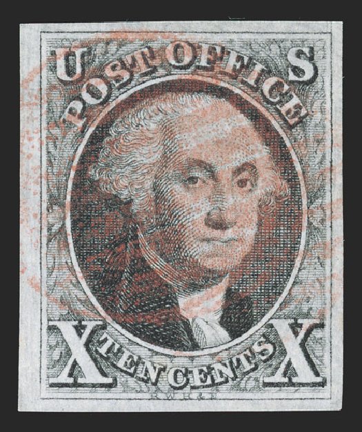 US Stamps Values Scott Cat. # 2 - 10c 1847 Franklin. Spink Shreves Galleries, Jul 2012, Sale 140, Lot 27