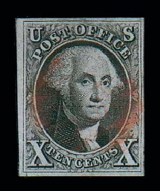 US Stamps Price Scott Catalogue 2: 1847 10c Franklin. Matthew Bennett International, Jun 2007, Sale 319, Lot 1028
