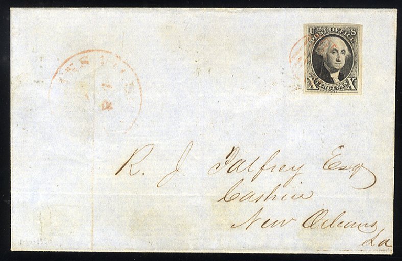 Prices of US Stamp Scott Catalogue 2 - 1847 10c Franklin. Cherrystone Auctions, Apr 2014, Sale 201404, Lot 8