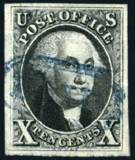US Stamps Values Scott Catalogue # 2: 1847 10c Franklin. Harmer-Schau Auction Galleries, Jun 2008, Sale 78, Lot 1228