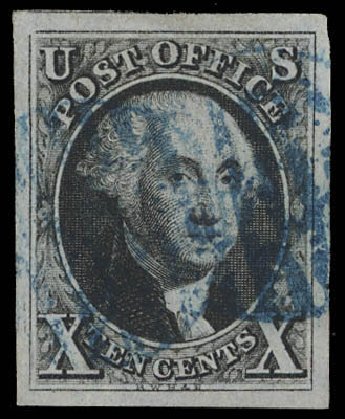 Value of US Stamps Scott Catalogue 2: 1847 10c Franklin. Daniel Kelleher Auctions, Feb 2013, Sale 634, Lot 628