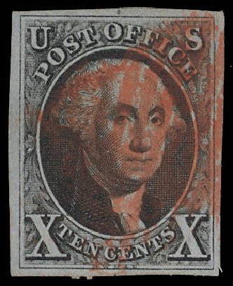 US Stamp Price Scott Cat. #2 - 10c 1847 Franklin. Daniel Kelleher Auctions, Feb 2013, Sale 634, Lot 688