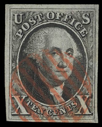 Cost of US Stamp Scott #2: 1847 10c Franklin. Daniel Kelleher Auctions, Feb 2013, Sale 634, Lot 698