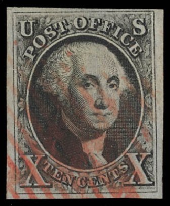 US Stamps Price Scott Catalog #2 - 1847 10c Franklin. Daniel Kelleher Auctions, Feb 2013, Sale 634, Lot 808
