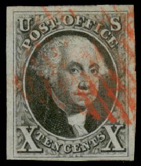 Costs of US Stamps Scott Catalog # 2: 10c 1847 Franklin. Daniel Kelleher Auctions, Sep 2014, Sale 655, Lot 138