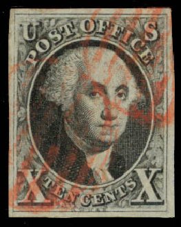 Cost of US Stamp Scott Catalogue #2: 10c 1847 Franklin. Daniel Kelleher Auctions, Oct 2014, Sale 660, Lot 2018