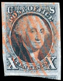Prices of US Stamps Scott Cat. #2 - 10c 1847 Franklin. Schuyler J. Rumsey Philatelic Auctions, Apr 2015, Sale 60, Lot 1898