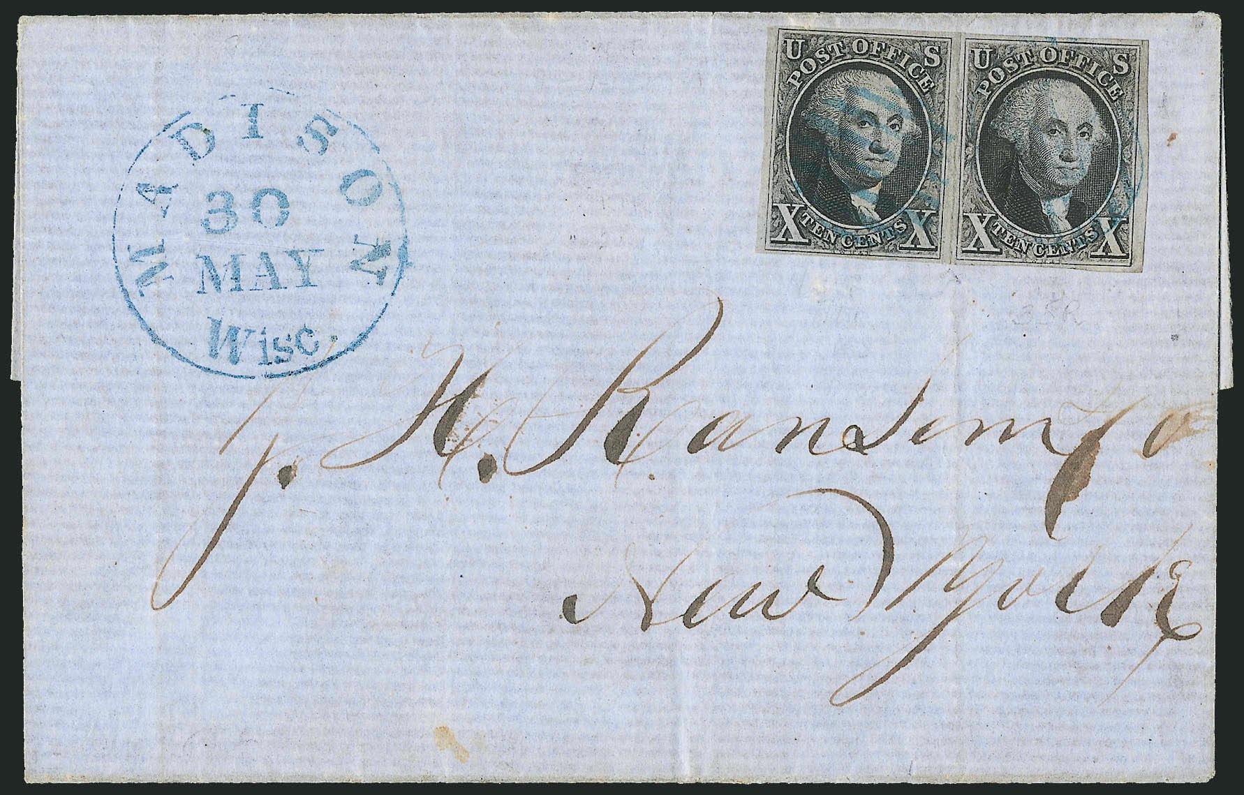 Cost of US Stamp Scott Cat. # 2: 10c 1847 Franklin. Robert Siegel Auction Galleries, Apr 2012, Sale 1023, Lot 2248